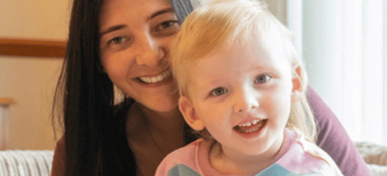 FCSS - Case Study. A little girl with cerebral palsy with her mum